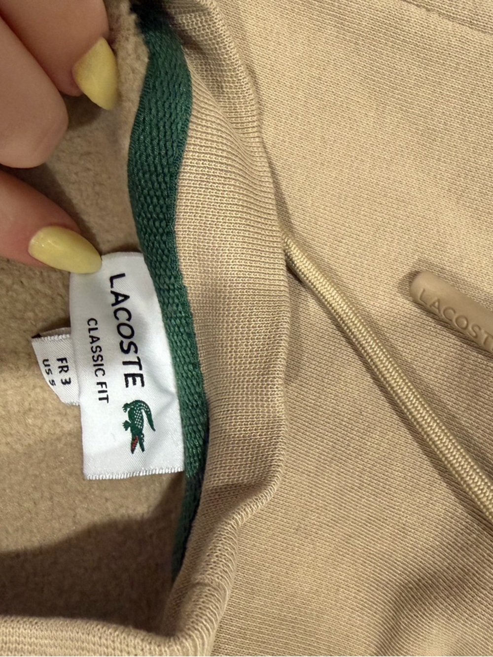 Lacoste Beige/Tan Crewneck Sweatshirt & Joggers Set - Picture 5 of 5
